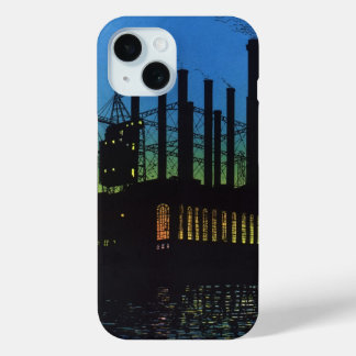Coque Case-Mate iPhone Usine de fabrication au coucher du soleil, Entrepr
