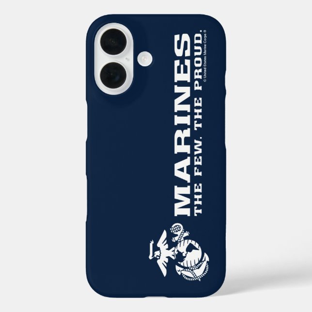 Coques Case-Mate iPhone USMC Les rares Logo Fiers - Blanc (Verso)