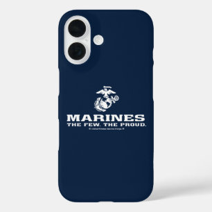 Coque Pour iPhone 16 USMC Les rares Logo Fiers Empilés - Blanc