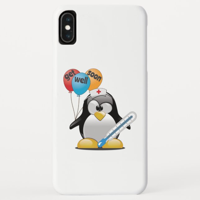 Coques Case-Mate iPhone Va-t'en bientôt. Infirmière de pingouin. (Dos)