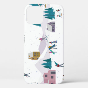Case-Mate iPhone Case Vacances des Alpes d'hiver : les gens actifs sans