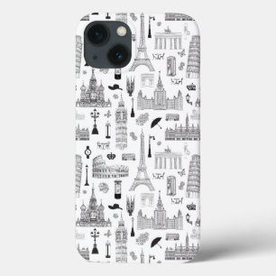 iPhone 13 Case Vacances En Europe Motif