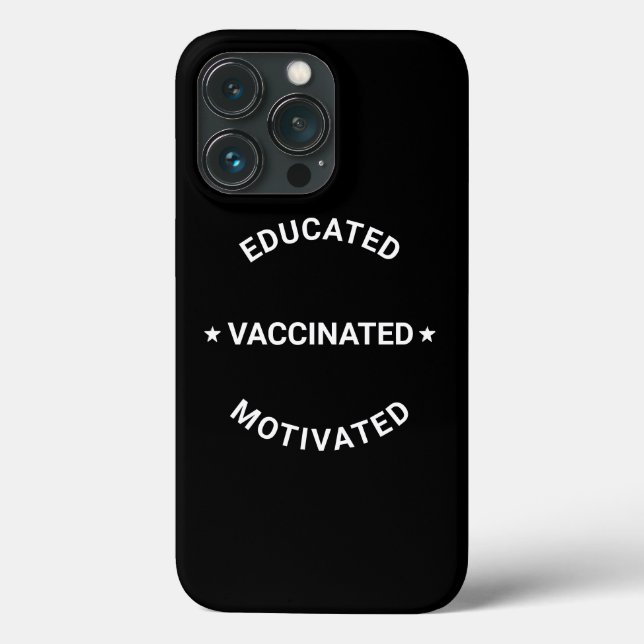 Coques Case-Mate iPhone Vacciné instruit Motivé diplôme drôle (Verso)