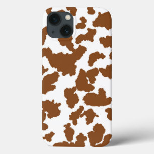 Case-Mate iPhone Case Vache Brown Et Blanche Cacher Motif fourrure