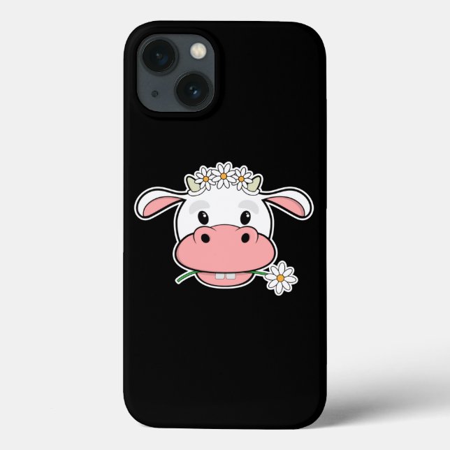 Coques Case-Mate iPhone Vache charmante au dessin | Animal de ferme de Kaw (Verso)