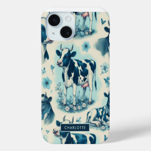 Coque Case-Mate iPhone Vache de ferme vintage sans joint