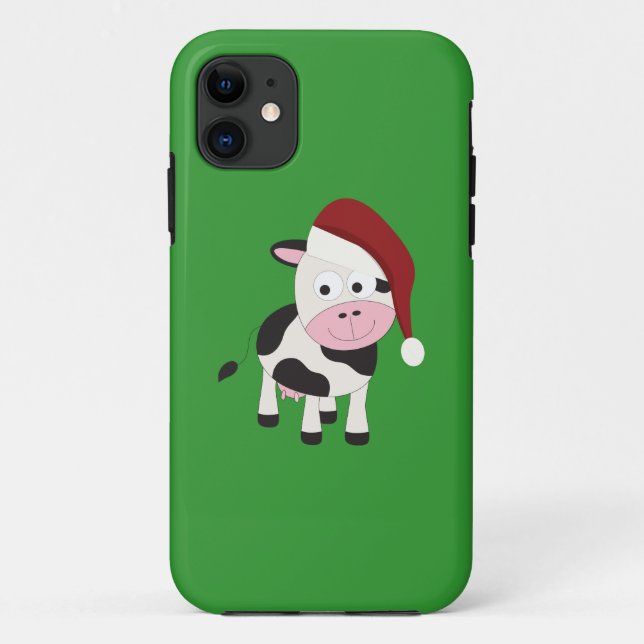 Coques Case-Mate iPhone vache de Noël (Dos)