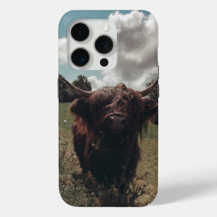 Coque Case-Mate iPhone Vache écossaise de la région montagneuse noire pât