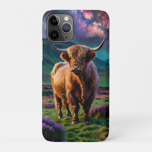 Case-Mate iPhone Case Vache Highland sous les étoiles
