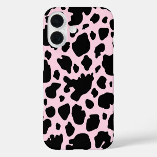 Coque Pour iPhone 16 Vache Imprimer sur le président rose