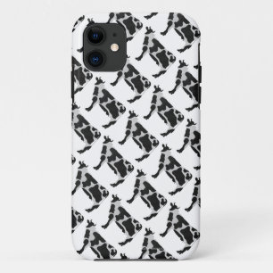 Coque Case-Mate Pour iPhone Vache Noir et Blanc Silhouette
