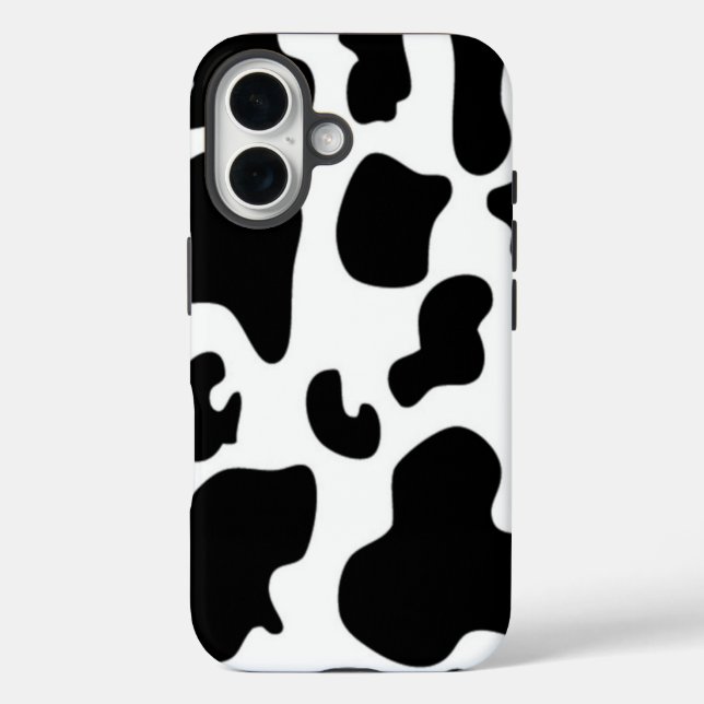 Coques Case-Mate iPhone Vache noire et blanche (Verso)