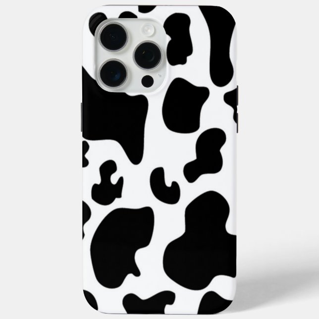 Coques Case-Mate iPhone Vache noire et blanche (Verso)