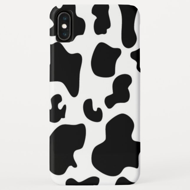 Coques Case-Mate iPhone Vache noire et blanche (Dos)