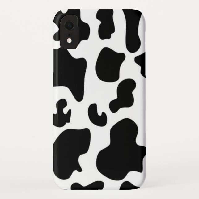 Coques Case-Mate iPhone Vache noire et blanche (Dos)