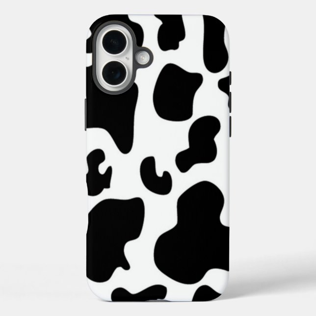 Coques Case-Mate iPhone Vache noire et blanche (Verso)