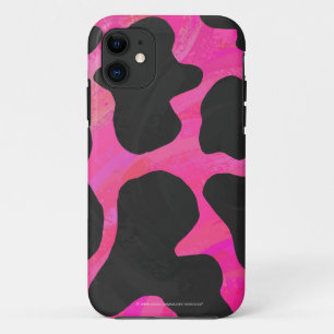 Coque Case-Mate Pour iPhone Vache rose chaud et noir