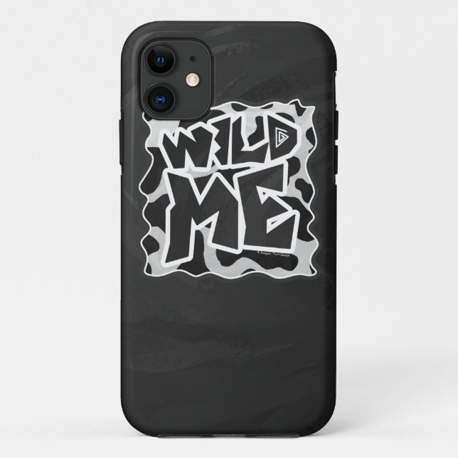 Coques Case-Mate iPhone Vache Wild Me Noir et Blanc (Dos)
