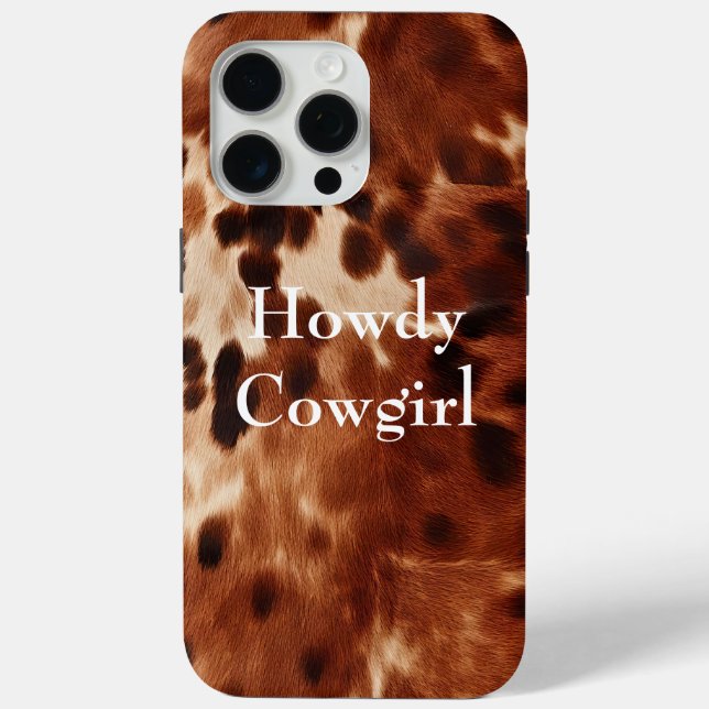 Coques Case-Mate iPhone Vachette noire Brown (Verso)