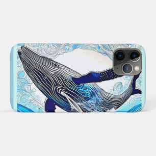 Case-Mate iPhone Case Vague d'art Baleine Bleue