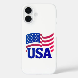 Coque Pour iPhone 16 Vague d'unité américaine