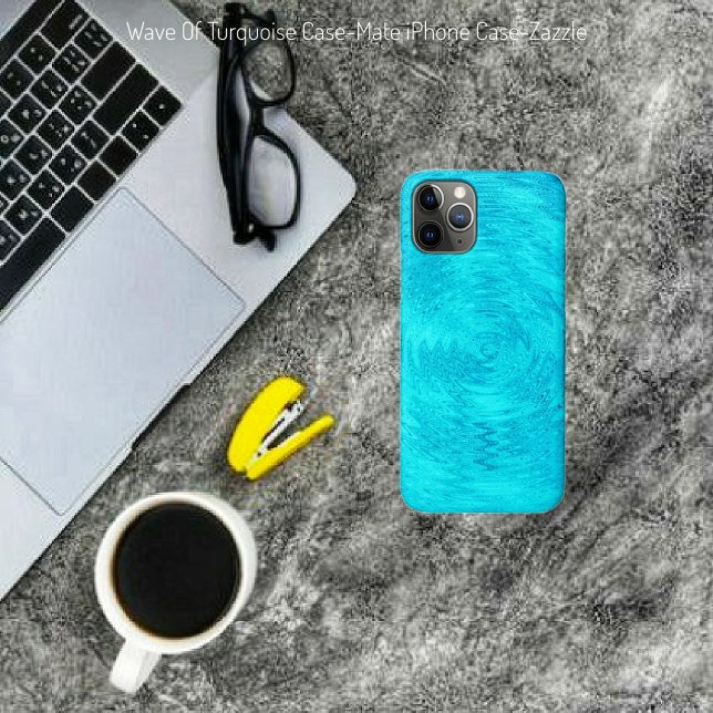 Coques Case-Mate iPhone Vague Turquoise (Créateur téléchargé)