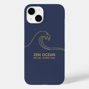 Coque Case-Mate iPhone Vague Zen Minimaliste   Ligne Abstraite de l'Océan