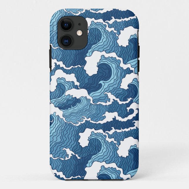 Coques Case-Mate iPhone Vagues Abstraites (Dos)