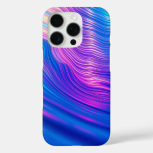 Coque iPhone 16 Pro Vagues Abstraites vibrantes Design esthétique mode