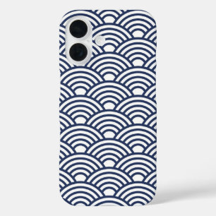 Coque Pour iPhone 16 Vagues anciennes de Seigaiha japonais