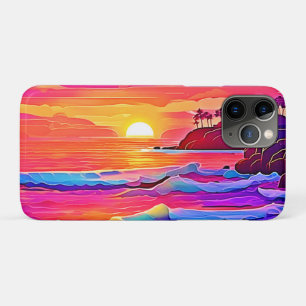 Case-Mate iPhone Case Vagues au coucher du soleil : rêve côtier vif