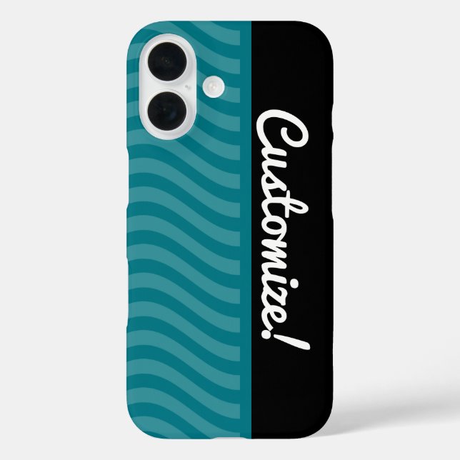 Coques Case-Mate iPhone Vagues bleues (Verso)