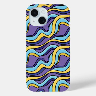 Coque Case-Mate iPhone Vagues colorées Funky Rétro Motif moderne