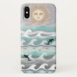 Case-Mate iPhone Case vagues de dauphin couché de soleil