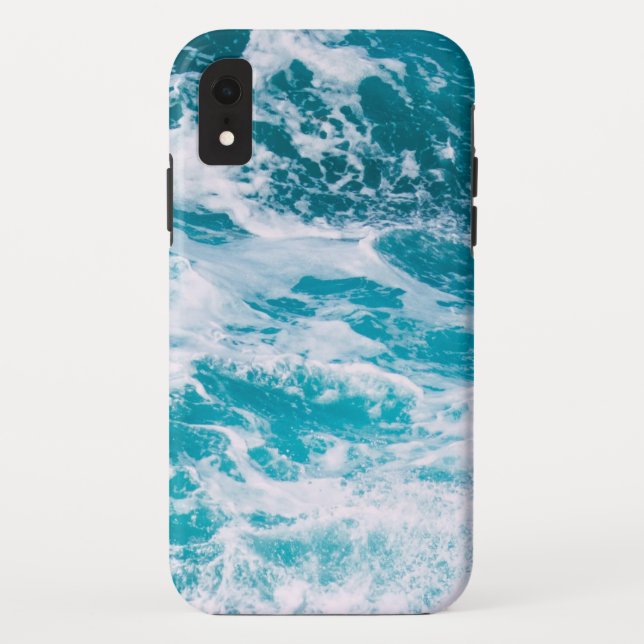 Coques Case-Mate iPhone Vagues de l'océan bleu (Dos)