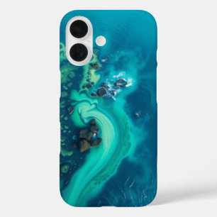 Coque Pour iPhone 16 Vagues de tranquillité : une vue paisible