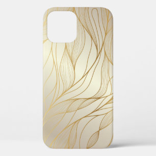 Case-Mate iPhone Case Vagues dorées de luxe : Design Vintage de qualité