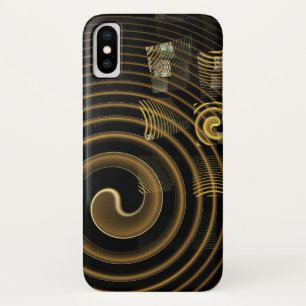 Case-Mate iPhone Case Vagues dorées hypnotiques Art abstrait moderne