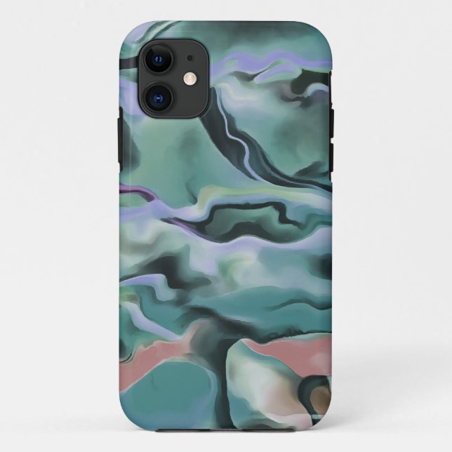 Coques Case-Mate iPhone Vagues En Harmonie Acrylique Pour L'Art Abstrait (Dos)