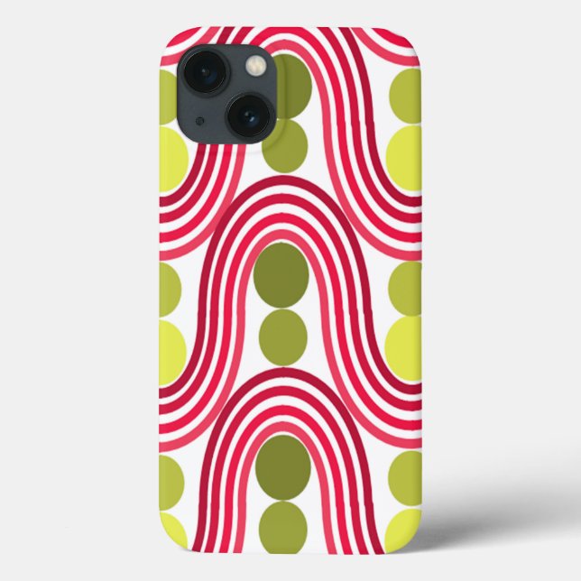 Coques Case-Mate iPhone Vagues et cercles (Verso)