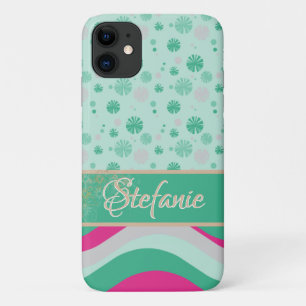 Case-Mate iPhone Case Vagues et fleurs rétro