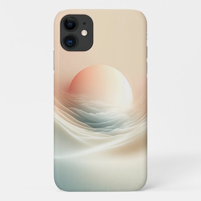 Coques Case-Mate iPhone Vagues Éthérées de Lever de Soleil Douce - Esthéti (Dos)