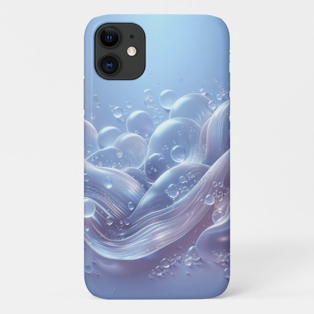 Coques Case-Mate iPhone Vagues fluides rêveuses et bulles flottantes esthé (Dos)