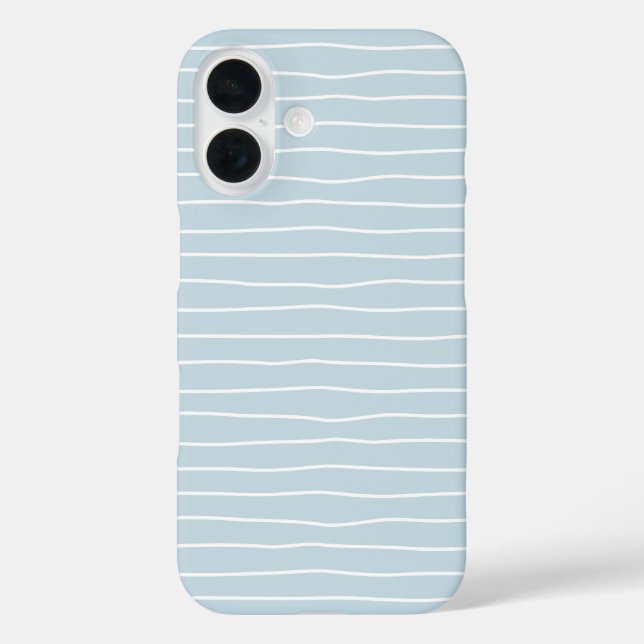 Coques Case-Mate iPhone Vagues géométriques linéaires de l'océan bleu past (Verso)
