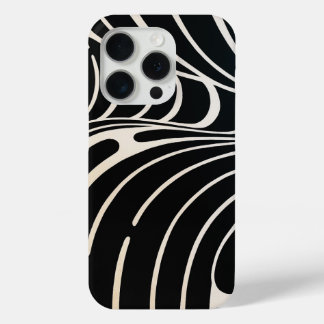 vagues noires et blanches coques iphone