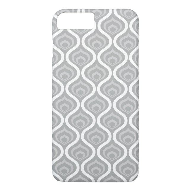 Coques Case-Mate iPhone Vagues Rétro Grises (Dos)