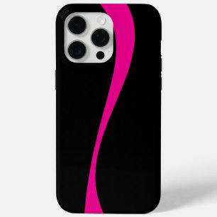 Coque Case-Mate iPhone Vagues simples 2 en Magenta et noir