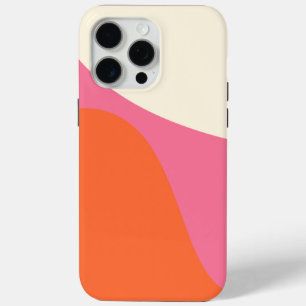 Coque Case-Mate iPhone Vagues simples 4 en rose, orange et crème