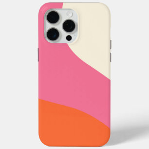 Coque Case-Mate iPhone Vagues simples - rose, orange et crème