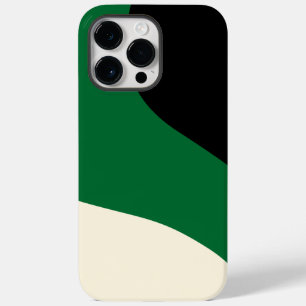 Coque Case-Mate iPhone Vagues simples - vert, crème et noir